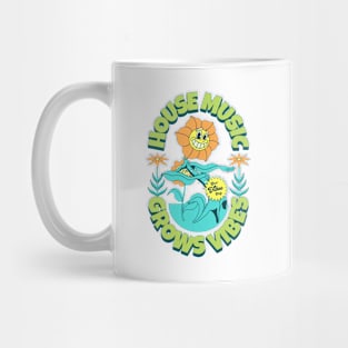 HOUSE MUSIC - Grows Vibes (Lime/Orange/Blue) Mug